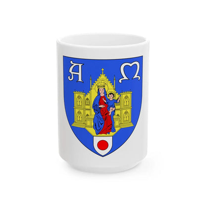 Flag of Montpellier (France) White Coffee Mug 15oz - Go Mug Yourself