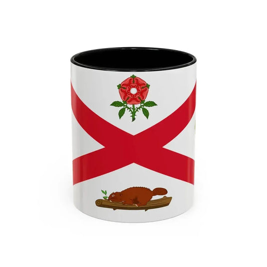 Flag of Montreal 1935 to 1939 Canada - Accent Coffee Mug 11oz Black - Go Mug Yourself