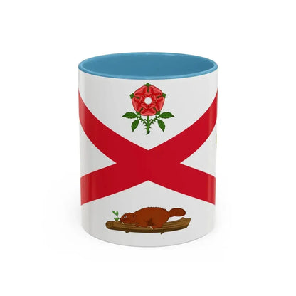 Flag of Montreal 1935 to 1939 Canada - Accent Coffee Mug 11oz Light Blue - Go Mug Yourself
