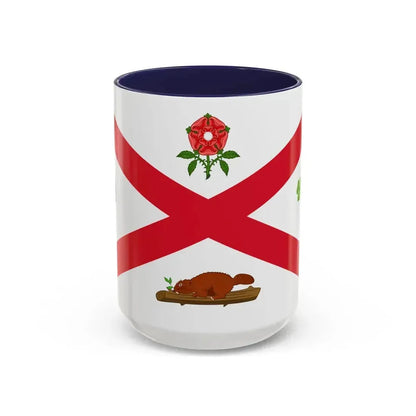 Flag of Montreal 1935 to 1939 Canada - Accent Coffee Mug 15oz Navy - Go Mug Yourself