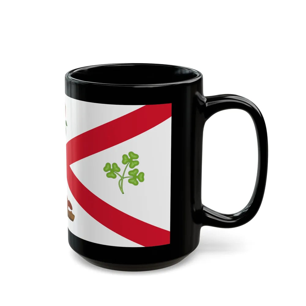 Flag of Montreal 1935 to 1939 Canada - Black Coffee Mug-Go Mug Yourself