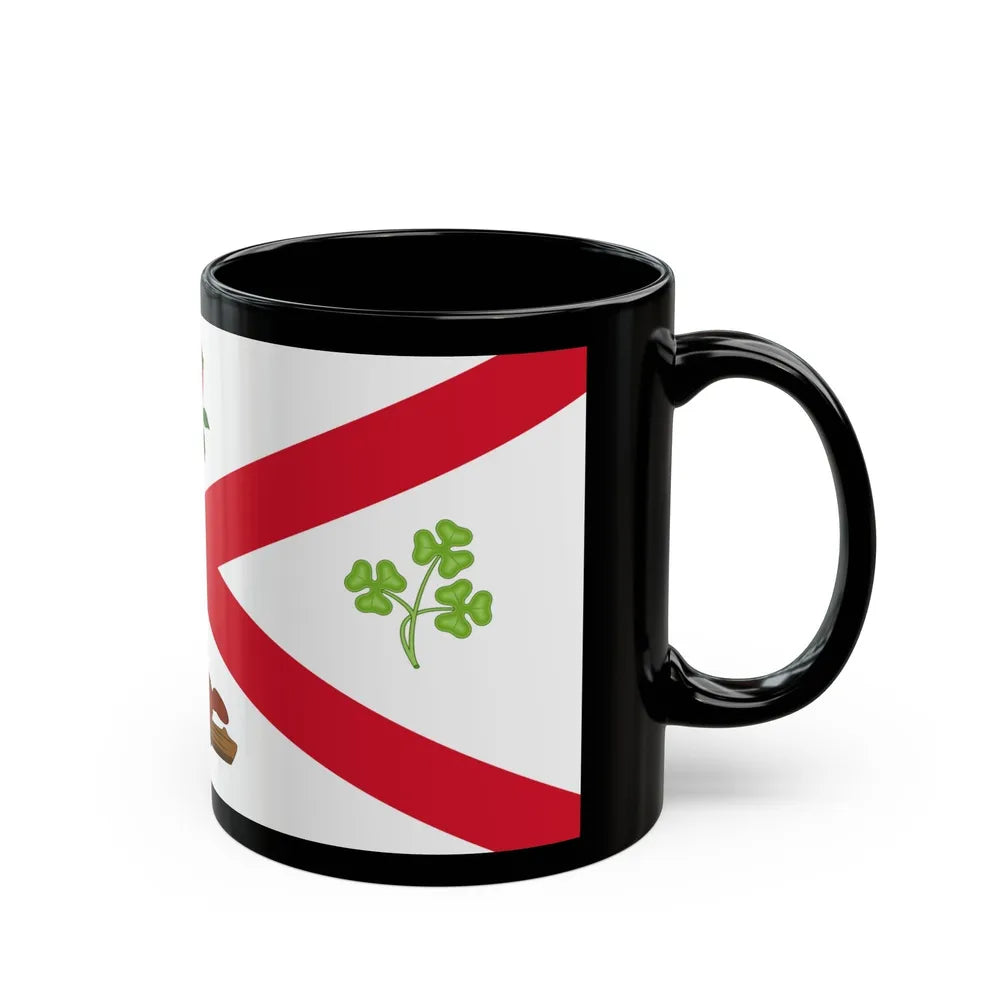 Flag of Montreal 1935 to 1939 Canada - Black Coffee Mug-Go Mug Yourself