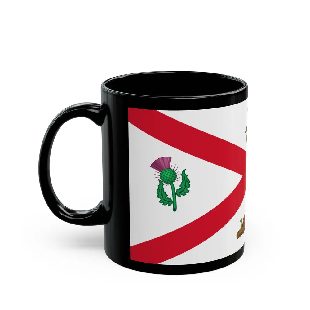 Flag of Montreal 1935 to 1939 Canada - Black Coffee Mug-Go Mug Yourself