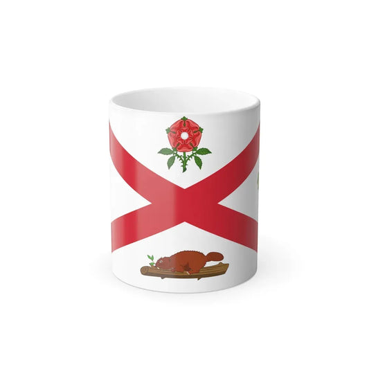 Flag of Montreal 1935 to 1939 Canada - Color Changing Coffee Mug 11oz - Go Mug Yourself
