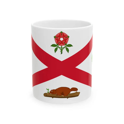 Flag of Montreal 1935 to 1939 Canada - White Coffee Mug 11oz - Go Mug Yourself