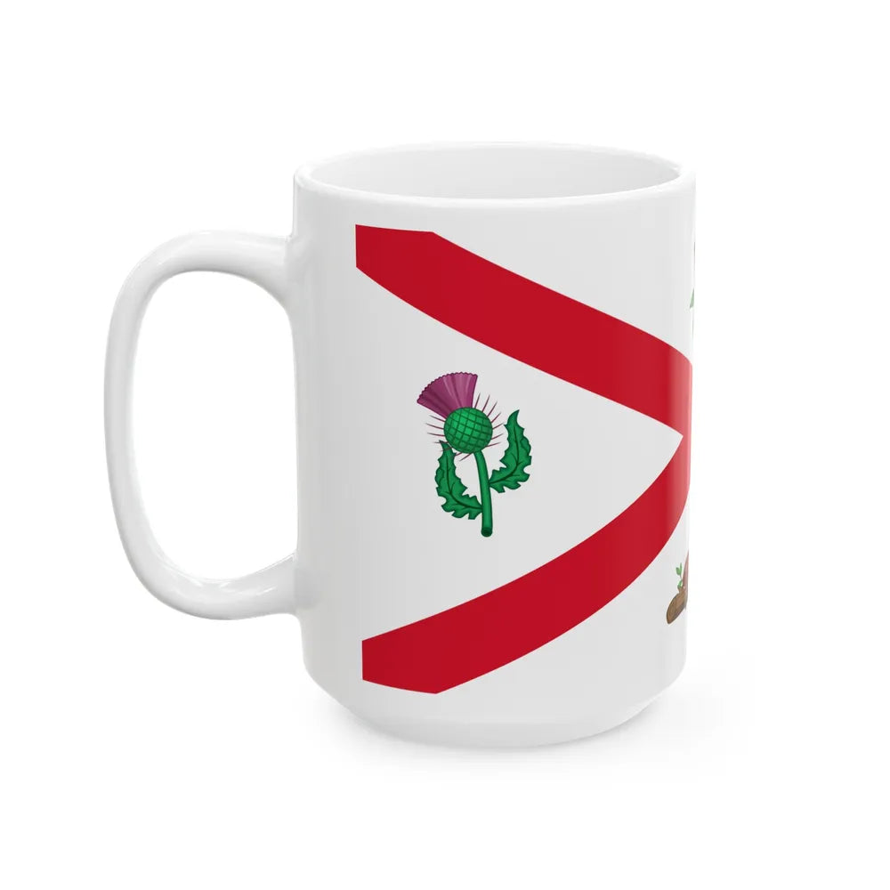 Flag of Montreal 1935 to 1939 Canada - White Coffee Mug-Go Mug Yourself