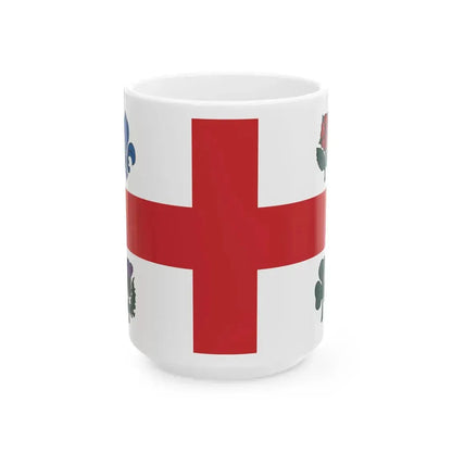 Flag of Montreal 1939-2017 (Canada) White Coffee Mug 15oz - Go Mug Yourself