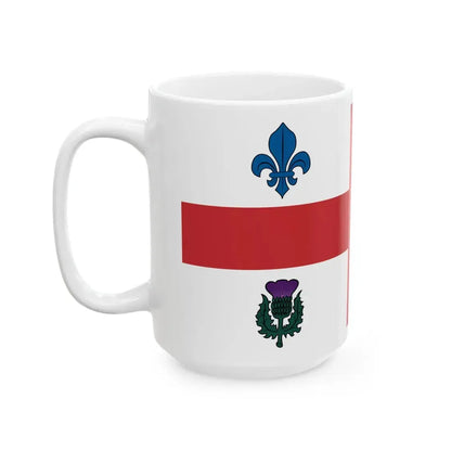Flag of Montreal 1939-2017 (Canada) White Coffee Mug - Go Mug Yourself