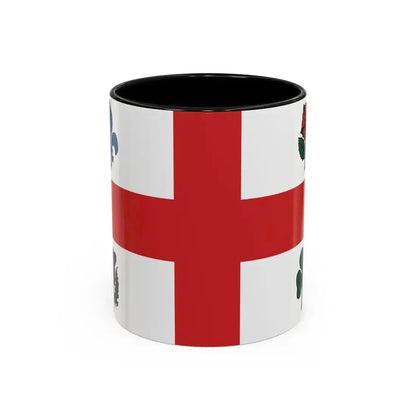 Flag of Montreal 1939 to 2017 Canada - Accent Coffee Mug 11oz Black - Go Mug Yourself