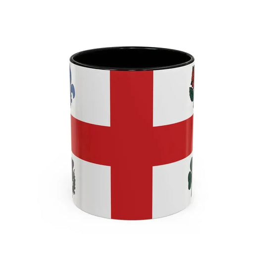 Flag of Montreal 1939 to 2017 Canada - Accent Coffee Mug 11oz Black - Go Mug Yourself