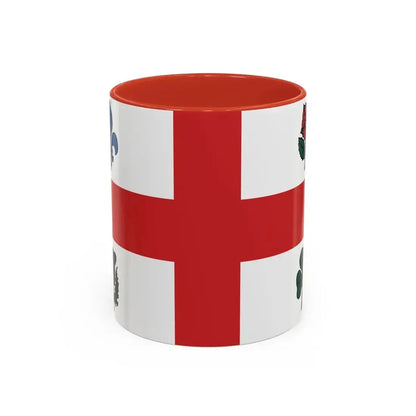 Flag of Montreal 1939 to 2017 Canada - Accent Coffee Mug 11oz Red - Go Mug Yourself