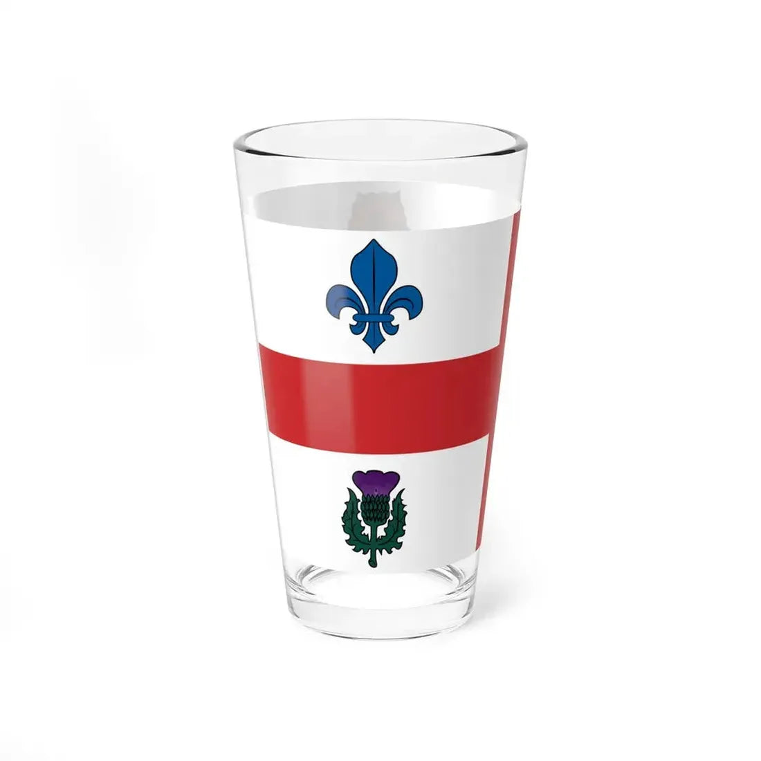 Flag of Montreal 1939 to 2017 Canada - Pint Glass 16oz - Go Mug Yourself
