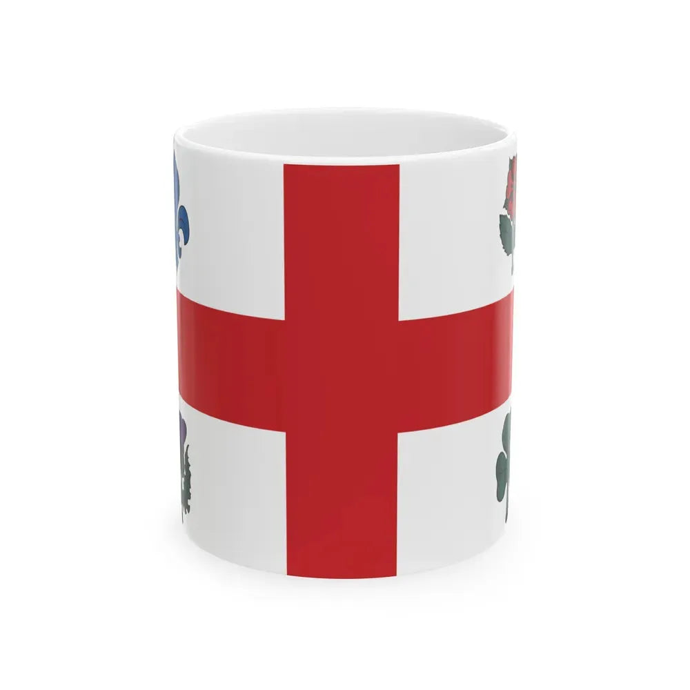 Flag of Montreal 1939 to 2017 Canada - White Coffee Mug 11oz - Go Mug Yourself