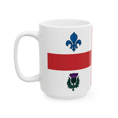Flag of Montreal 1939 to 2017 Canada - White Coffee Mug - Go Mug Yourself