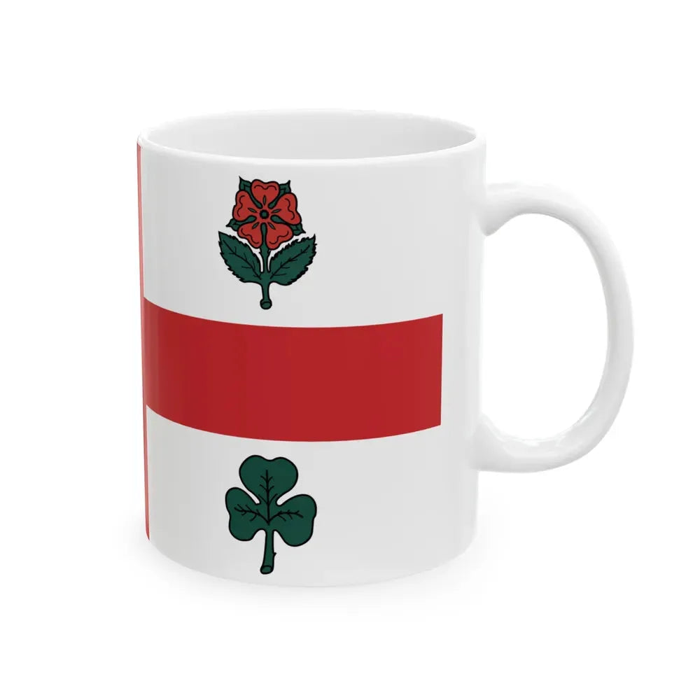 Flag of Montreal 1939 to 2017 Canada - White Coffee Mug - Go Mug Yourself