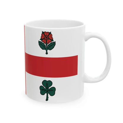 Flag of Montreal 1939 to 2017 Canada - White Coffee Mug - Go Mug Yourself