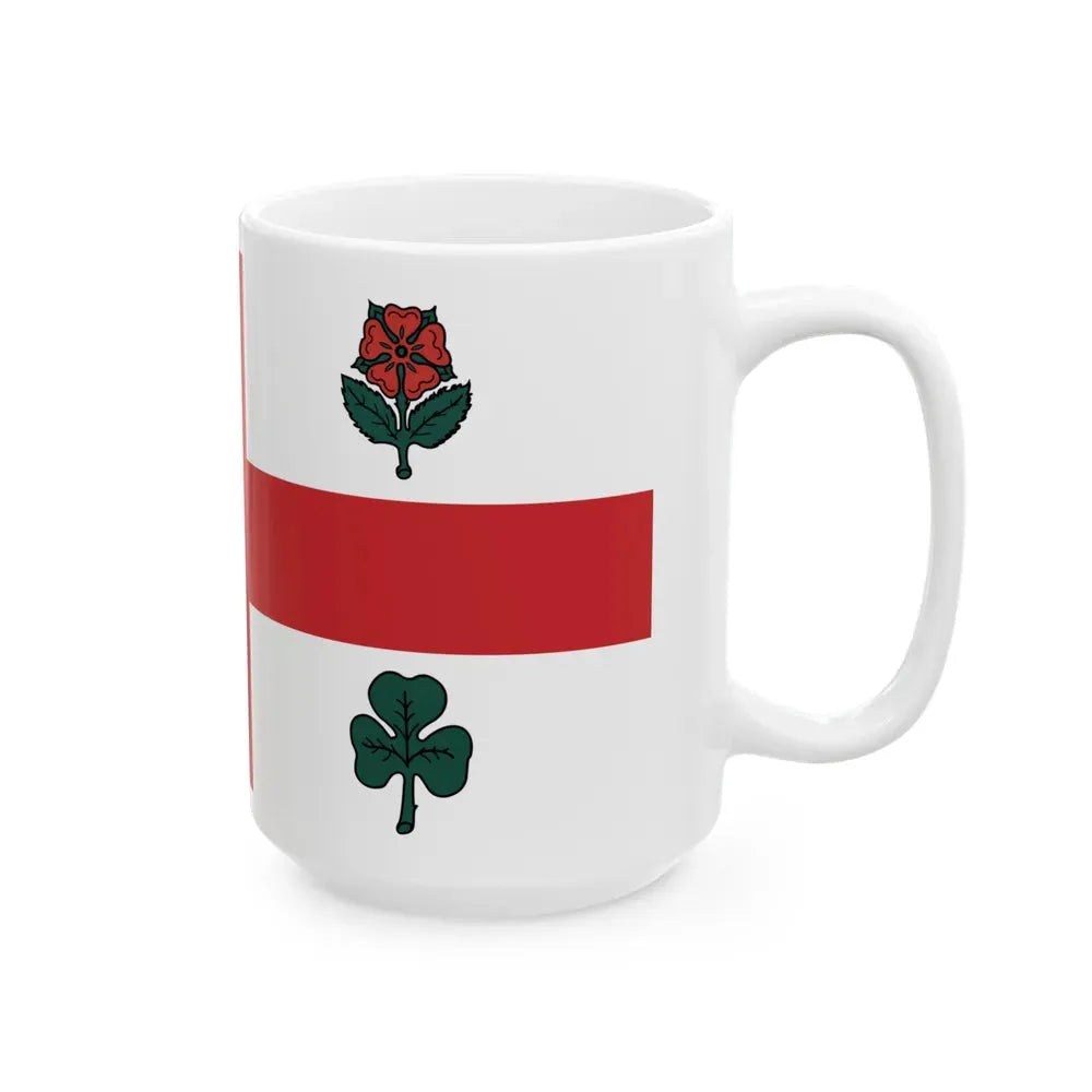 Flag of Montreal 1939 to 2017 Canada - White Coffee Mug - Go Mug Yourself