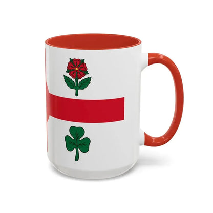 Flag of Montreal Canada - Accent Coffee Mug - Go Mug Yourself