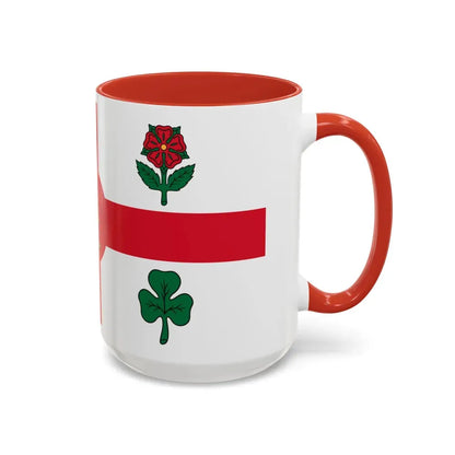 Flag of Montreal Canada - Accent Coffee Mug - Go Mug Yourself