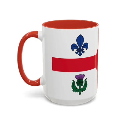 Flag of Montreal Canada - Accent Coffee Mug - Go Mug Yourself
