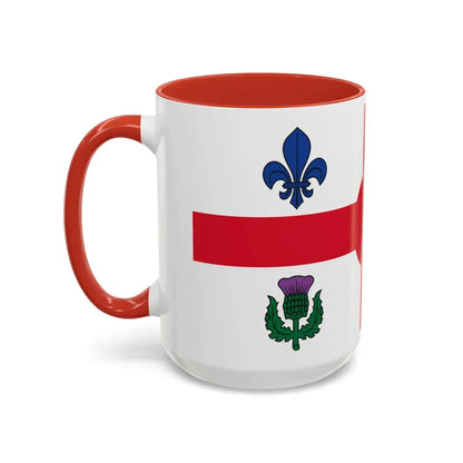 Flag of Montreal Canada - Accent Coffee Mug - Go Mug Yourself