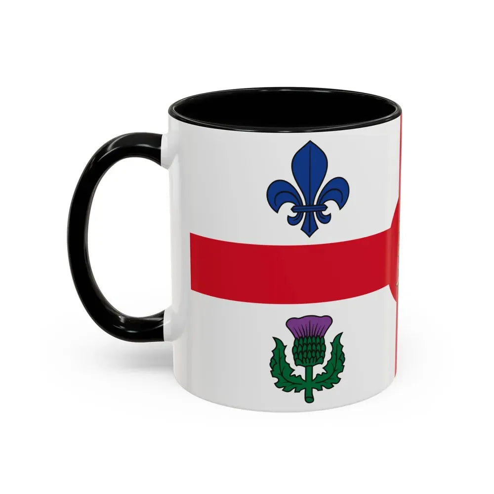 Flag of Montreal Canada - Accent Coffee Mug - Go Mug Yourself