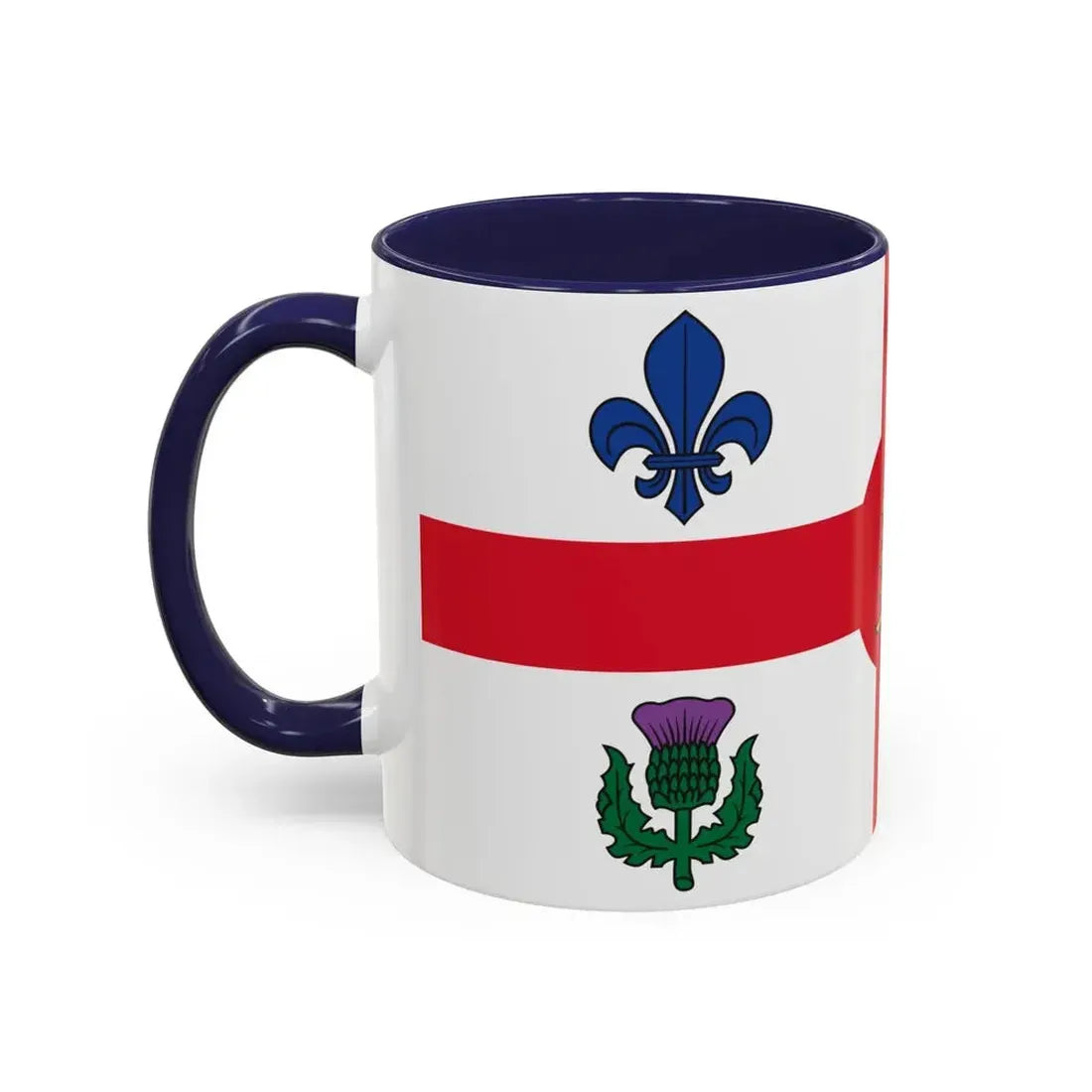 Flag of Montreal Canada - Accent Coffee Mug - Go Mug Yourself