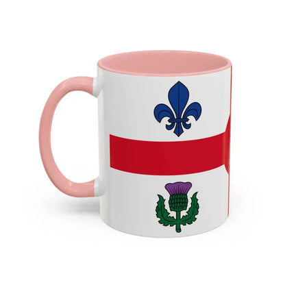 Flag of Montreal Canada - Accent Coffee Mug - Go Mug Yourself