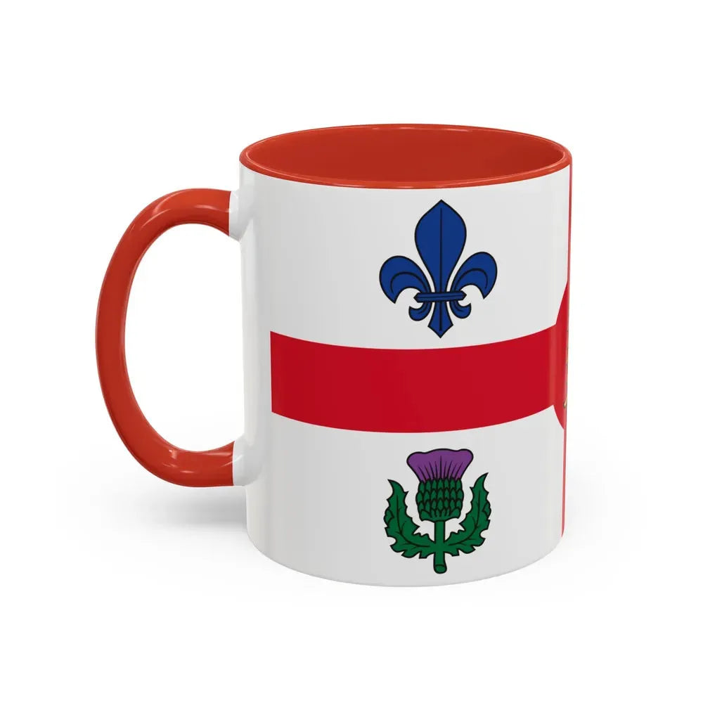 Flag of Montreal Canada - Accent Coffee Mug - Go Mug Yourself