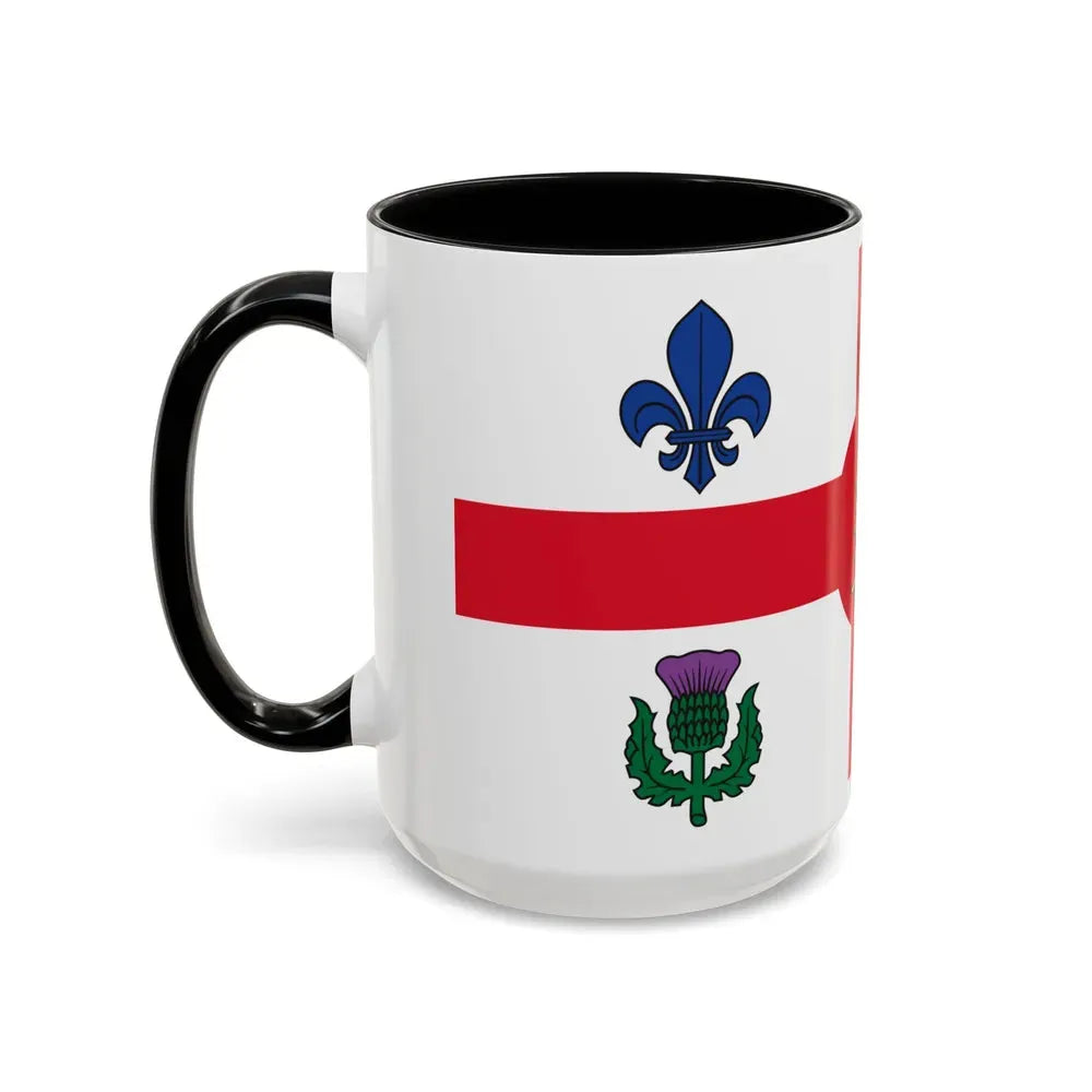 Flag of Montreal Canada - Accent Coffee Mug - Go Mug Yourself
