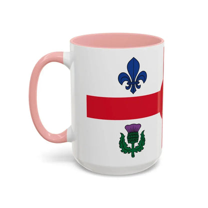 Flag of Montreal Canada - Accent Coffee Mug - Go Mug Yourself