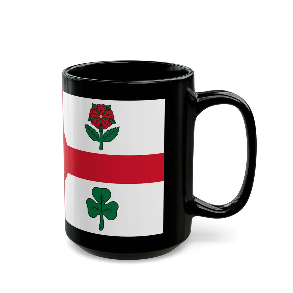 Flag of Montreal Canada - Black Coffee Mug-Go Mug Yourself