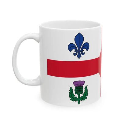 Flag of Montreal Canada - White Coffee Mug - Go Mug Yourself