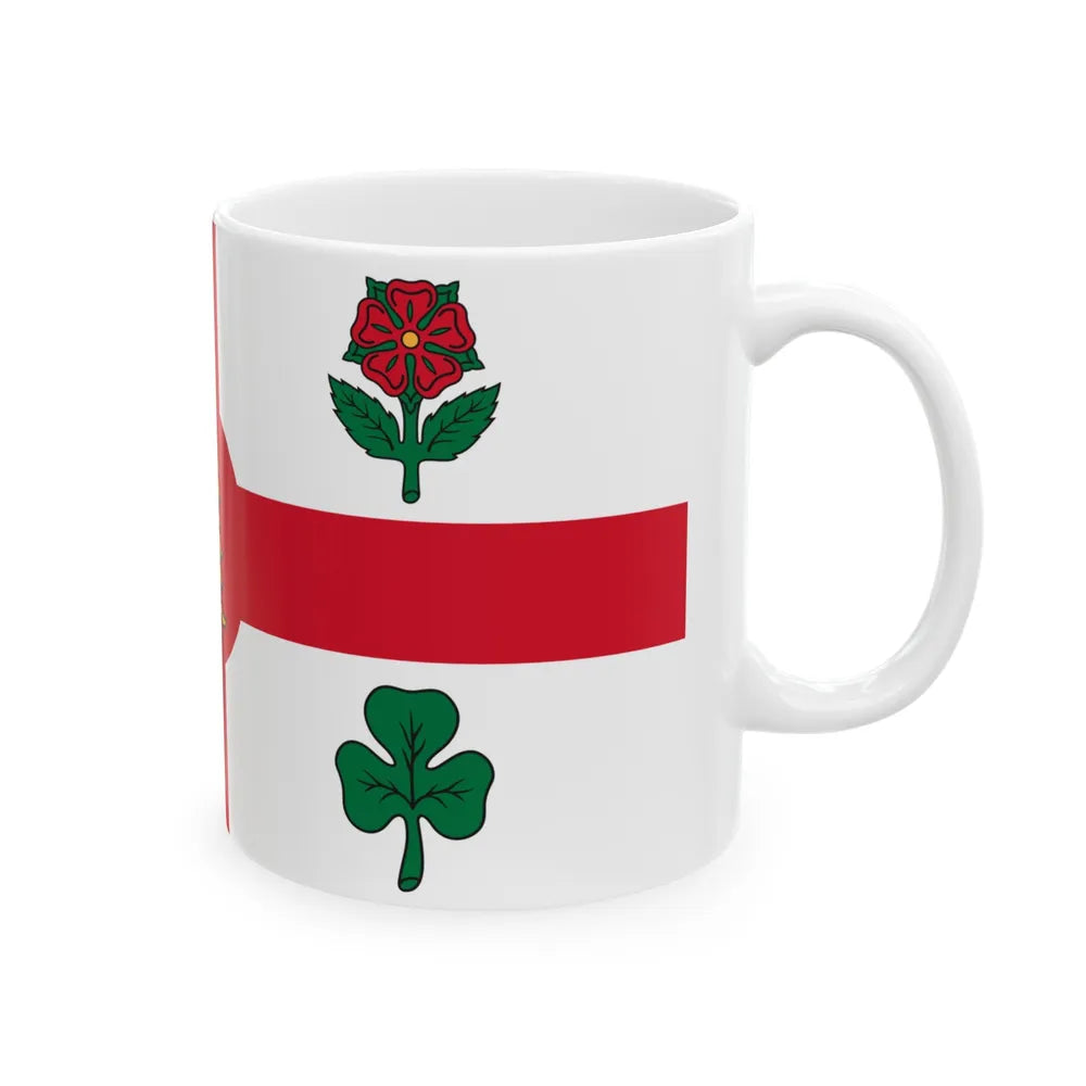 Flag of Montreal Canada - White Coffee Mug-Go Mug Yourself