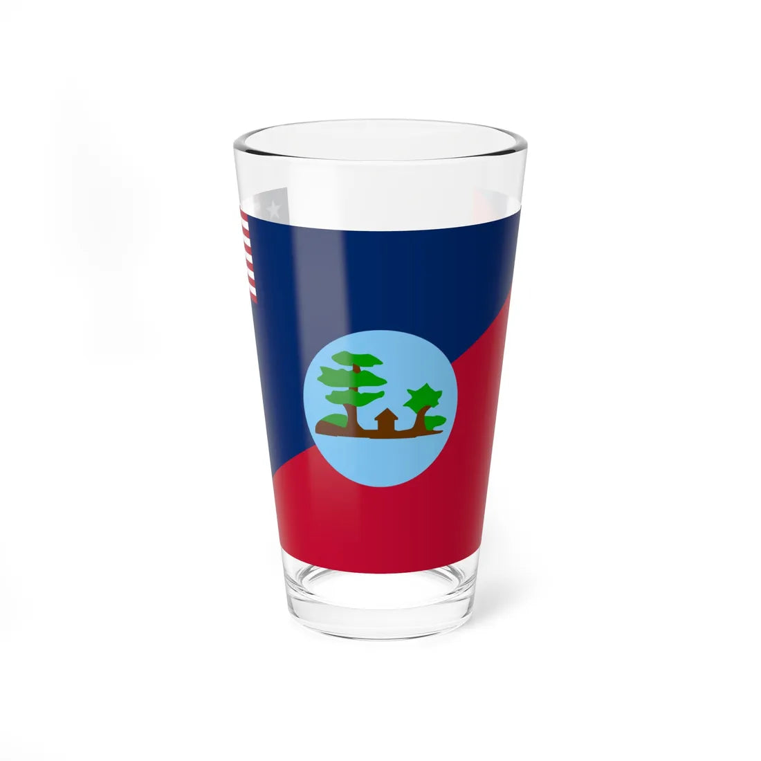 Flag of Montserrado County (Liberia) Pint Glass 16oz 16oz - Go Mug Yourself