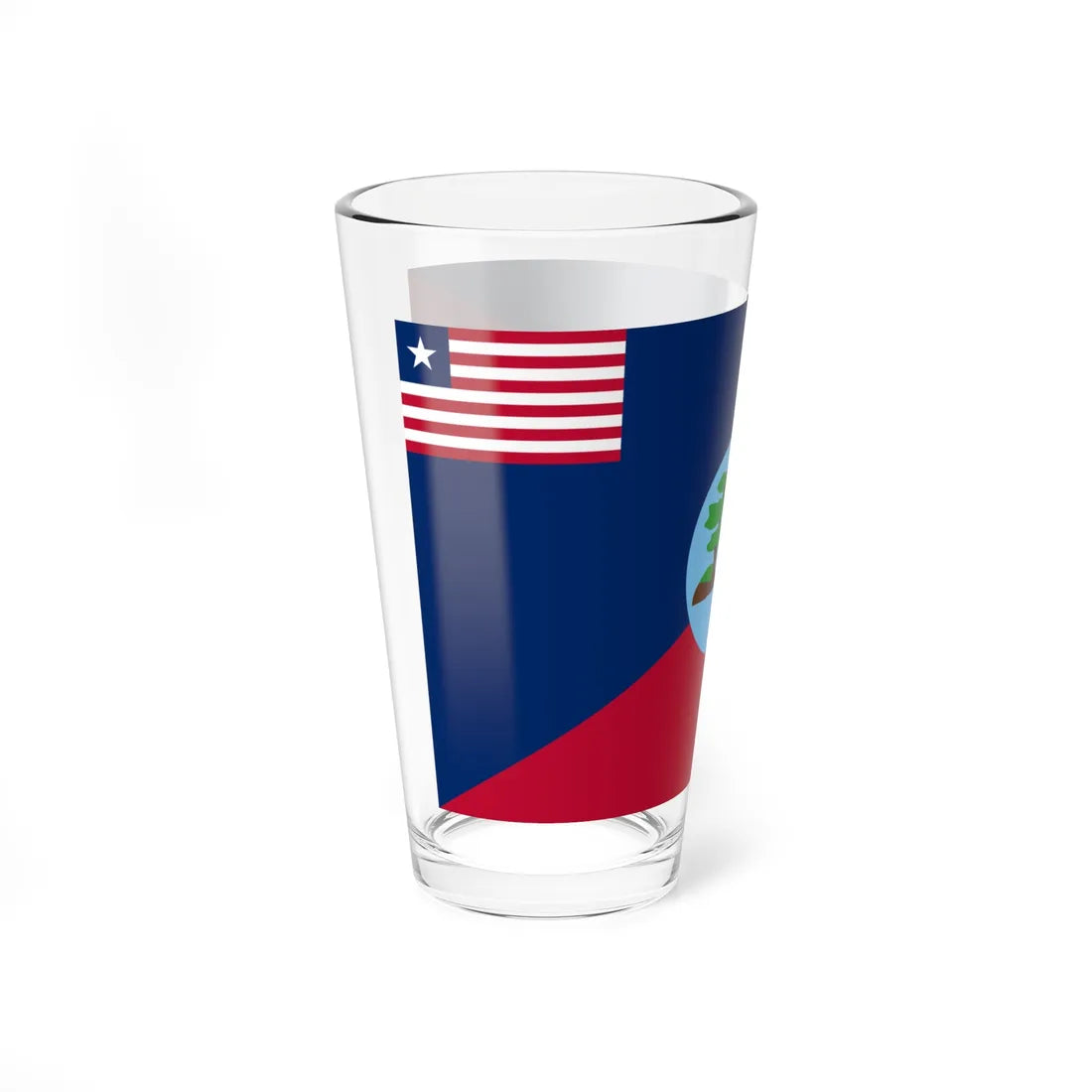 Flag of Montserrado County (Liberia) Pint Glass 16oz - Go Mug Yourself
