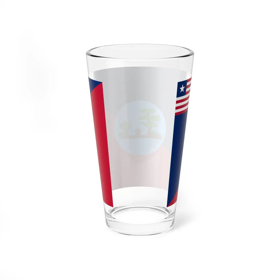 Flag of Montserrado County (Liberia) Pint Glass 16oz - Go Mug Yourself