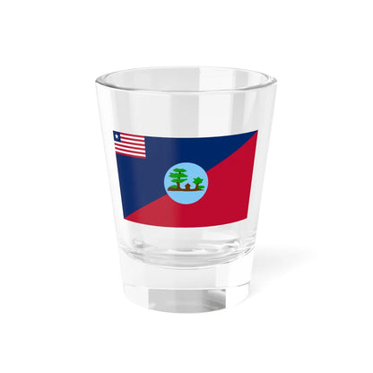 Flag of Montserrado County (Liberia) Shot Glass 1.5oz 1.5oz - Go Mug Yourself