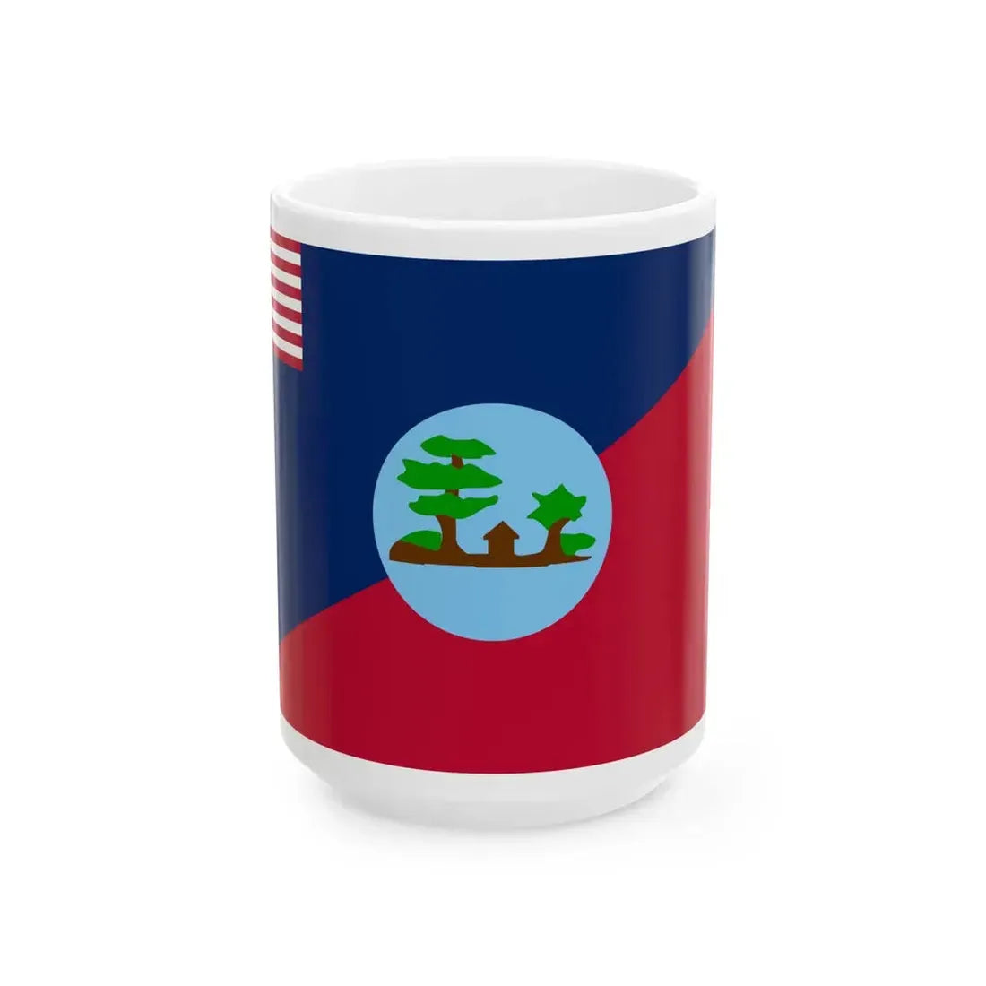 Flag of Montserrado County (Liberia) White Coffee Mug 15oz - Go Mug Yourself