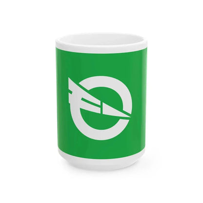 Flag of Monzen Ishikawa 1963-2006 (Japan) White Coffee Mug 15oz - Go Mug Yourself