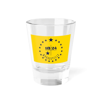 Flag of Mooresville Indiana (India) Shot Glass 1.5oz 1.5oz - Go Mug Yourself