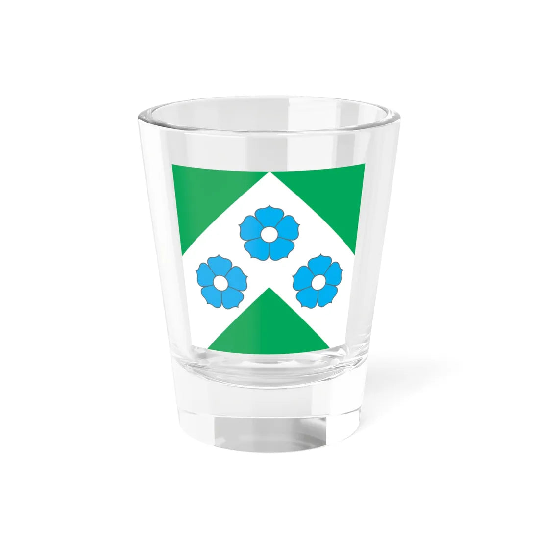 Flag of Mooste Parish (Estonia) Shot Glass 1.5oz 1.5oz - Go Mug Yourself