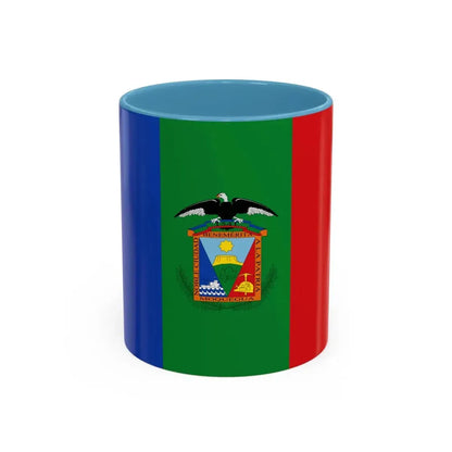 Flag of Moquegua capital of the Moquegua Region Peru - Accent Coffee Mug 11oz Light Blue - Go Mug Yourself