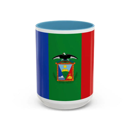 Flag of Moquegua capital of the Moquegua Region Peru - Accent Coffee Mug 15oz Light Blue - Go Mug Yourself