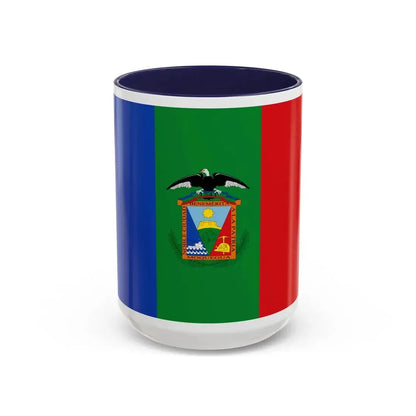 Flag of Moquegua capital of the Moquegua Region Peru - Accent Coffee Mug 15oz Navy - Go Mug Yourself