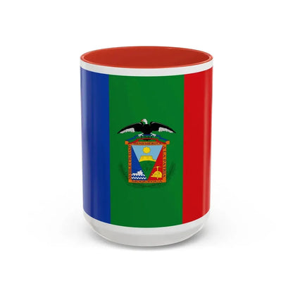 Flag of Moquegua capital of the Moquegua Region Peru - Accent Coffee Mug 15oz Red - Go Mug Yourself