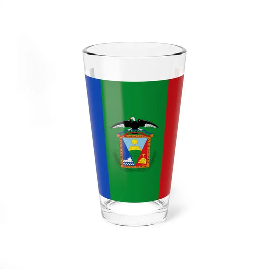 Flag of Moquegua capital of the Moquegua Region Peru - Pint Glass 16oz 16oz - Go Mug Yourself