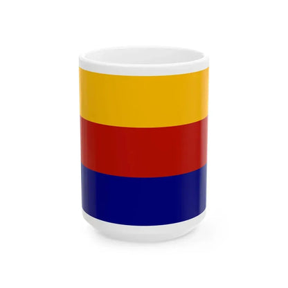 Flag of Moravia tricolour (Czech Republic) White Coffee Mug 15oz - Go Mug Yourself