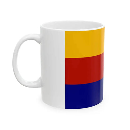 Flag of Moravia tricolour (Czech Republic) White Coffee Mug - Go Mug Yourself