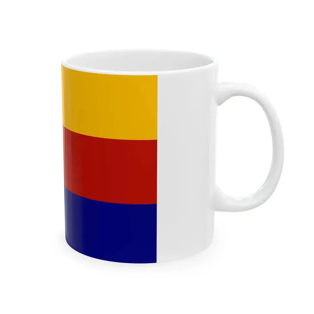 Flag of Moravia tricolour (Czech Republic) White Coffee Mug - Go Mug Yourself